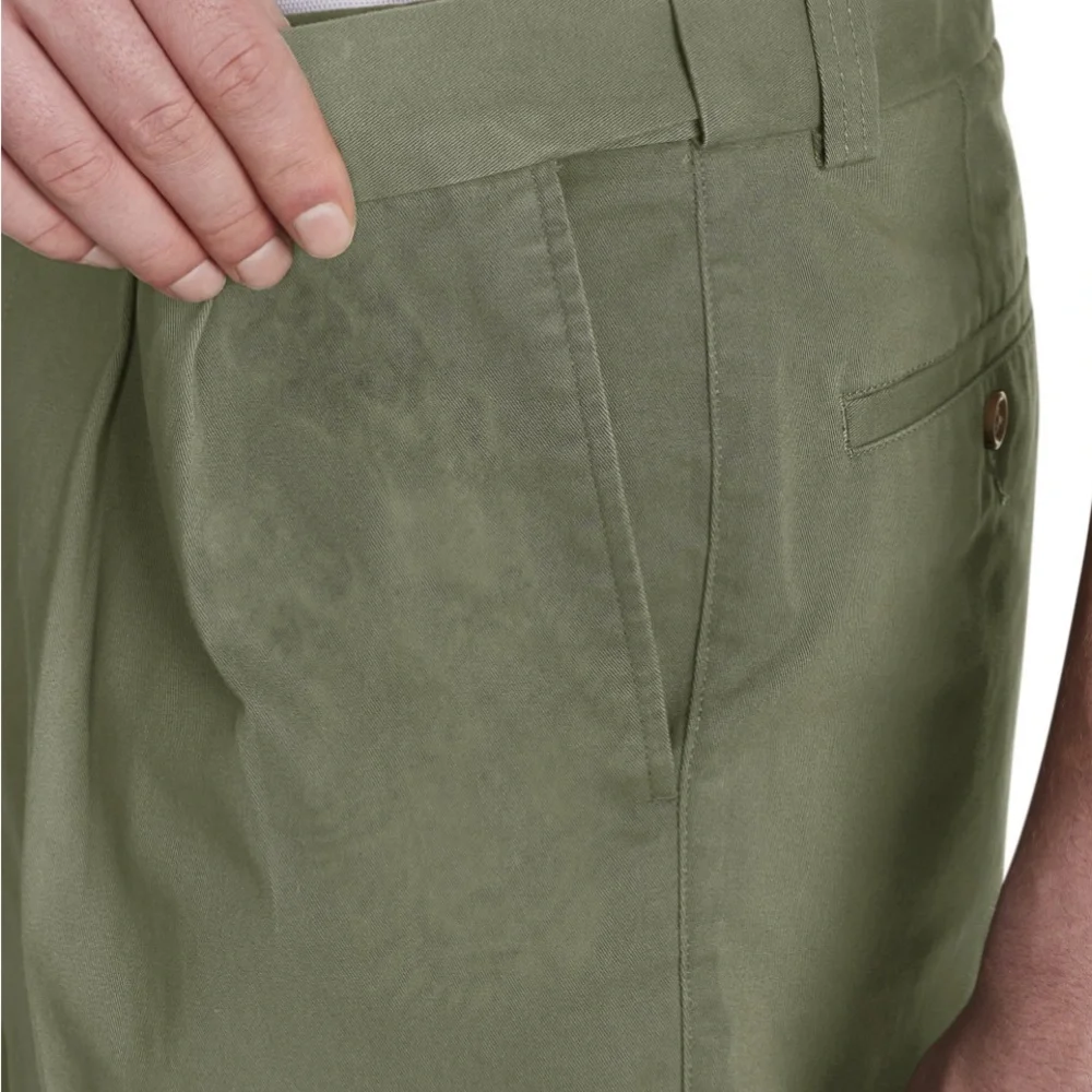 DXL BIG + TALL HARBOR BAY OLIVE SHORTS (42) - Picture 6 of 6